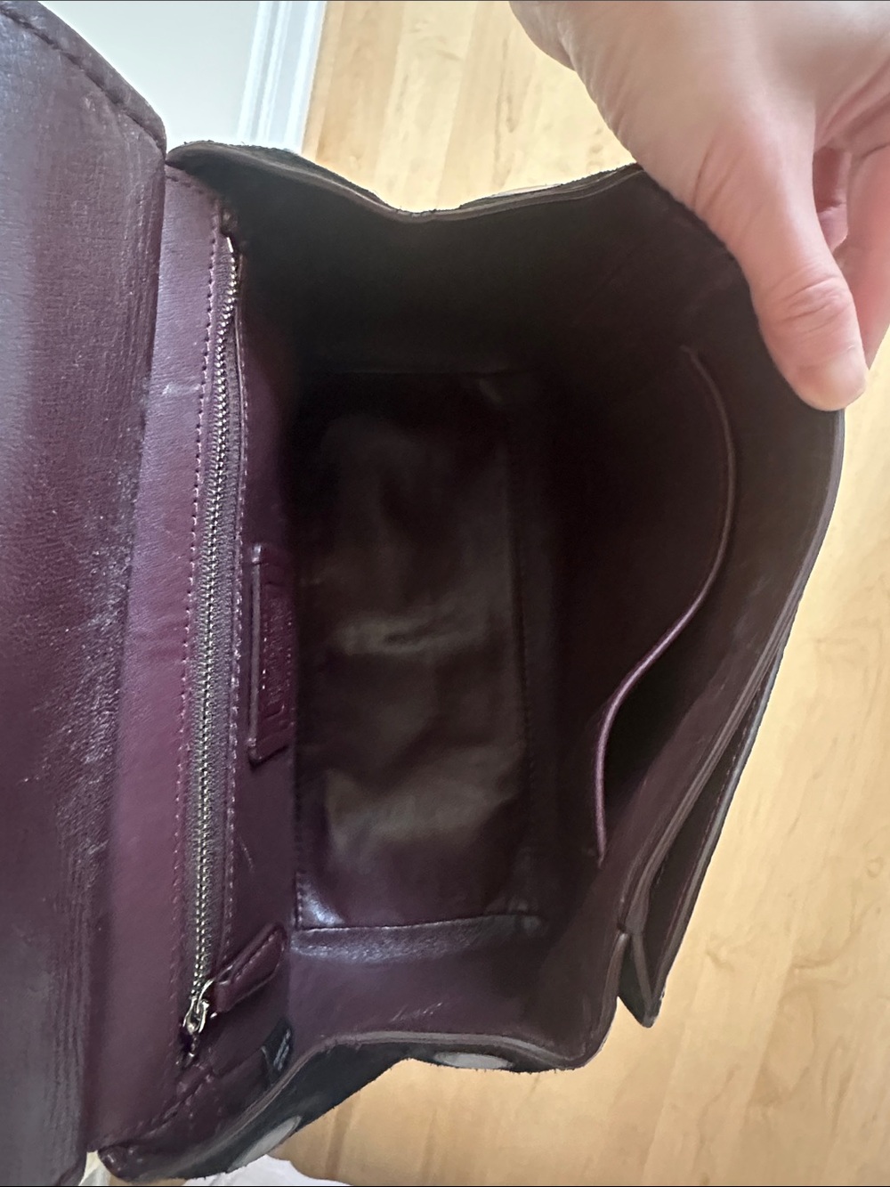 Coach Black Leather Top-Handle Satchel with Silver Hardware and Stud Details - Picture 3 of 3